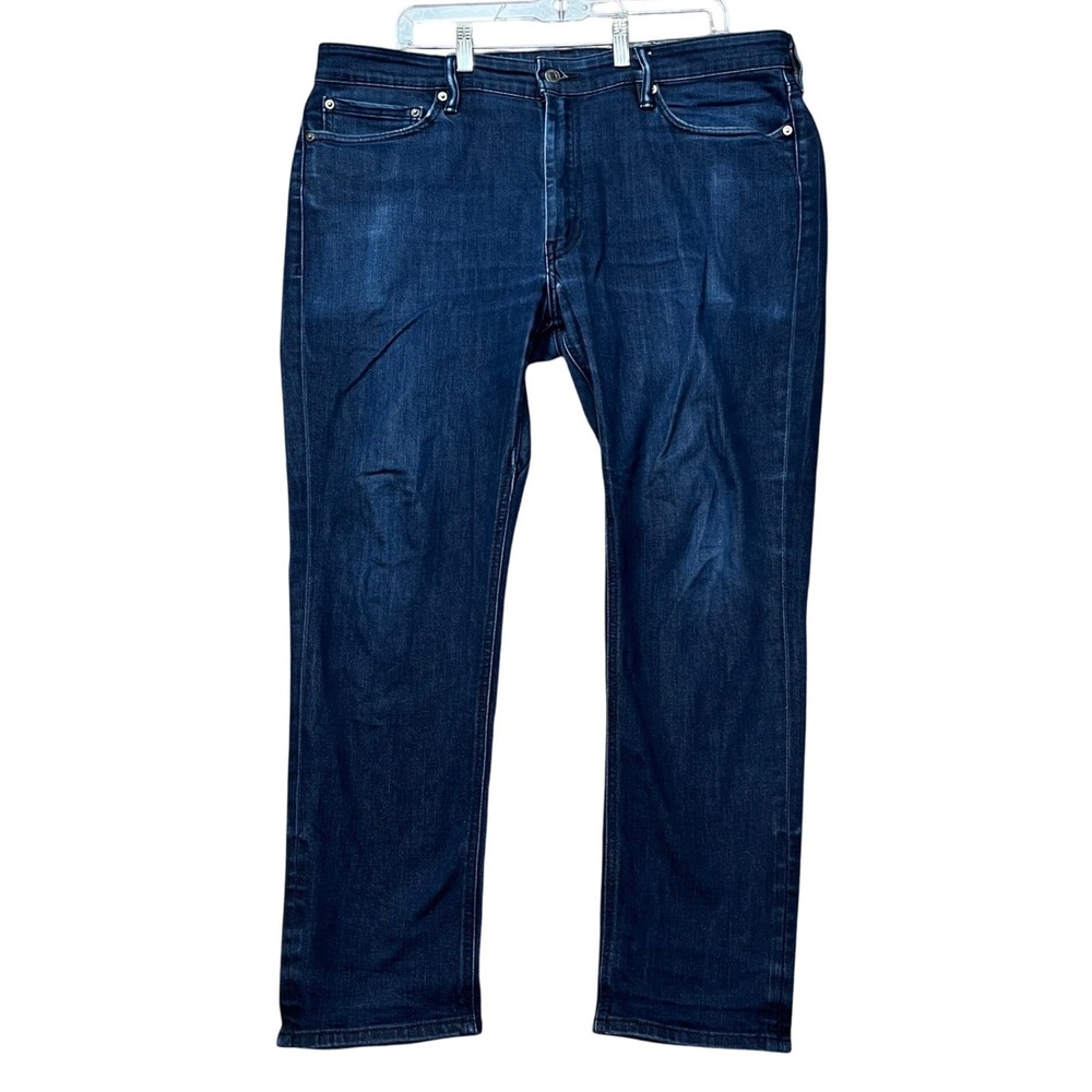 Levi's 511 Slim Fit Jeans Mens 38x30 Dark Wash 5-Pocket Denim Twill Distressed
